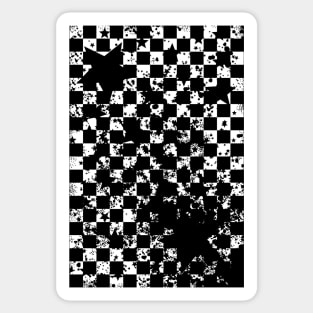 Rockstar Checkerboard (White Version) Sticker